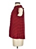 Ann Taylor 100% Polyester Houndstooth Red Short Sleeve Blouse Size XS - photo 5