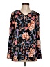 Chico's Black Long Sleeve Blouse Size Lg (2) - photo 1