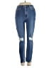 Just Black Hearts Blue Jeans Size 24 waist - photo 1
