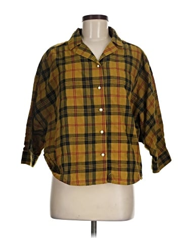 MOUSSY 3/4 Sleeve Button-Down Shirt (view 1)