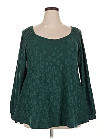 Peach Love Long Sleeve Blouse (view 1)