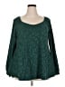Peach Love Green Long Sleeve Blouse Size 2X - photo 1