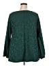 Peach Love Green Long Sleeve Blouse Size 2X - photo 2