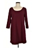 JACK Solid Burgundy Casual Dress Size M - photo 1