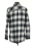 Athleta Plaid Gray Long Sleeve Button-Down Shirt Size S - photo 2