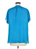 Jade 100% Polyester Blue Short Sleeve Blouse Size M - photo 2