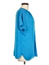 Jade 100% Polyester Blue Short Sleeve Blouse Size M - photo 4