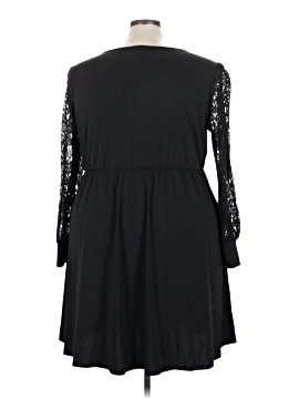Robe Shirt Maurice’s Hi-Low - Taille 0X (plus), Rayures Bleues, Manches Courtes, Neuve Sans étiquette