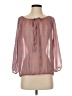 Olivia Moon Orange 3/4 Sleeve Blouse Size XS - photo 1