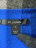 St. John 100% Cashmere Graphic Blue Cashmere Pullover Sweater Size P (petite) - photo 6