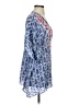 Nanette Lepore 100% Rayon Blue 3/4 Sleeve Blouse Size S - photo 4