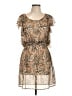 Eyelash Couture 100% Polyester Gold Short Sleeve Top Size L - photo 1