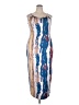 Unbranded 100% Polyester Graphic Blue Cocktail Dress Size XXL - photo 1
