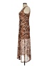 Louna Animal Print Brown Cocktail Dress Size M - photo 5