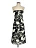 J.Crew 100% Polyester Graphic Black Cocktail Dress Size 2 - photo 1