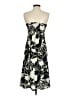 J.Crew 100% Polyester Graphic Black Cocktail Dress Size 2 - photo 2