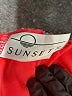 Sunsets Print Red Swimsuit Top Size S - photo 3