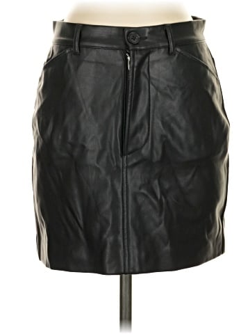 Susana Monaco Faux Leather Skirt (view 1)