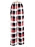 Unbranded Checkered-gingham Red Casual Pants Size S (estimated) - photo 1