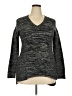 Ellen Tracy Metallic Gray Pullover Sweater Size XXL - photo 1