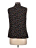Madison Polka Dots Black Sleeveless Blouse Size L - photo 2
