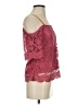 Miss Chievous 100% Polyester Burgundy 3/4 Sleeve Blouse Size XS - photo 4