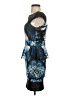 Arden B. Graphic Blue Cocktail Dress Size S - photo 5