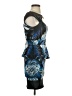Arden B. Graphic Blue Cocktail Dress Size S - photo 4