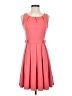 Elle Solid Pink Cocktail Dress Size 2 - photo 1