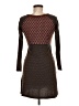 Aldomartins 100% Polyester Tweed Brown Casual Dress Size 8 - photo 2
