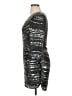 Parker 100% Polyester Metallic Silver Cocktail Dress Size XL (estimated) - photo 5