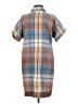 Toad & Co Plaid Tan Casual Dress Size XS - photo 2