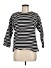 Everlane Stripes Black 3/4 Sleeve Top Size M - photo 1