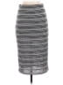Bobeau Stripes Silver Black Casual Skirt Size XS - photo 1