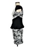 Bebe Graphic Black Cocktail Dress Size XXS - photo 5