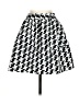 Express 100% Polyester Houndstooth Black Casual Skirt Size 0 - photo 1