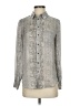 MNG Paisley Gray Long Sleeve Button-Down Shirt Size 2 - photo 1