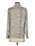 MNG Paisley Gray Long Sleeve Button-Down Shirt Size 2 - photo 2