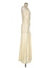 RUMORED 100% Polyester Metallic Ivory Cocktail Dress Size M - photo 4