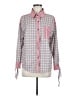 Unbranded Checkered-gingham Pink Long Sleeve Blouse Size M - photo 1