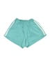 Adidas 100% Polyester Solid Teal Athletic Shorts Size XS - photo 1