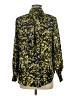 Unbranded Print Yellow Long Sleeve Blouse Size M (estimated) - photo 2