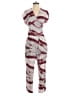 Meg 100% Rayon Tie-dye Burgundy Gray Jumpsuit Size M (estimated) - photo 1