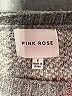 Pink Rose Checkered-gingham Gray Pullover Sweater Size S - photo 7