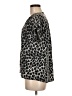 Dana Buchman 100% Polyester Animal Print Silver Short Sleeve Blouse Size M - photo 5