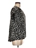 Dana Buchman 100% Polyester Animal Print Silver Short Sleeve Blouse Size M - photo 4