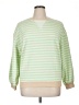 Unbranded Stripes Green Pullover Sweater Size XL (estimated) - photo 1