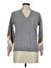 Les Serein Color Block Gray Pullover Sweater Size M - photo 1