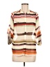 Bar III 100% Polyester Stripes Ivory 3/4 Sleeve Blouse Size M - photo 1