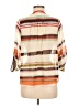 Bar III 100% Polyester Stripes Ivory 3/4 Sleeve Blouse Size M - photo 2